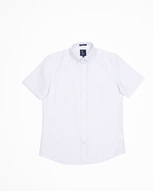 Camisa Manga Corta Oxfordine Blanco