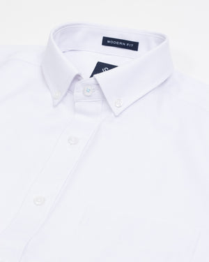 Camisa Manga Corta Oxfordine Blanco