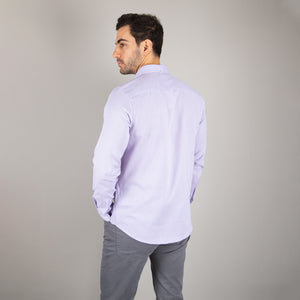 Camisa Lima Shirt Modern Fit Oxfordine Lila