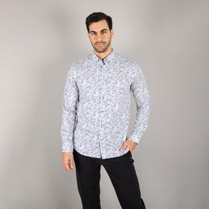 Camisa Lima Shirt Modern Fit Lorenz Royal White