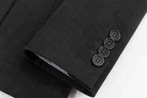 Saco Suede Gennaro Donatelli Slim Fit Negro