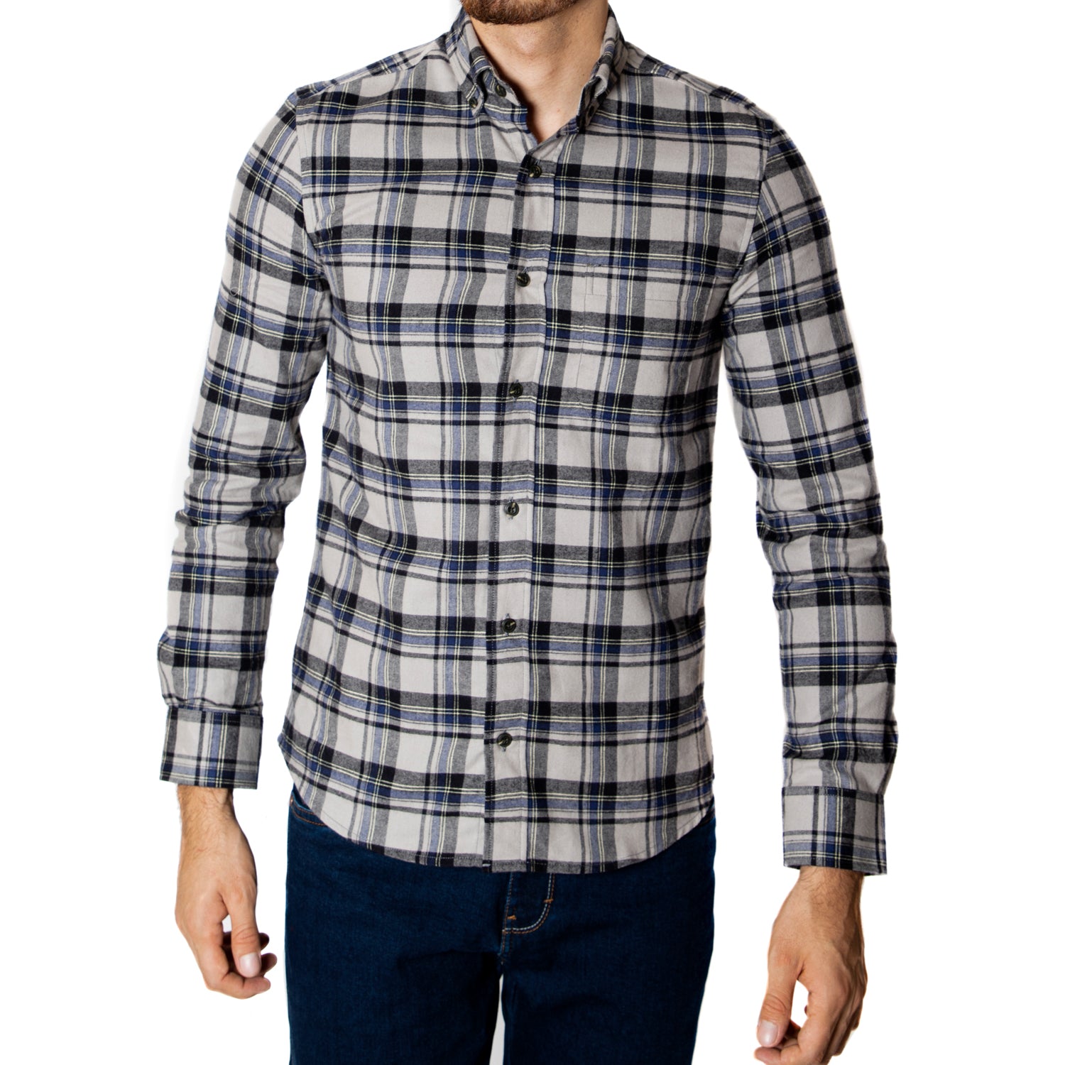 Camisa a cuadros para invierno, estilo hombre – Lima Shirt Co.