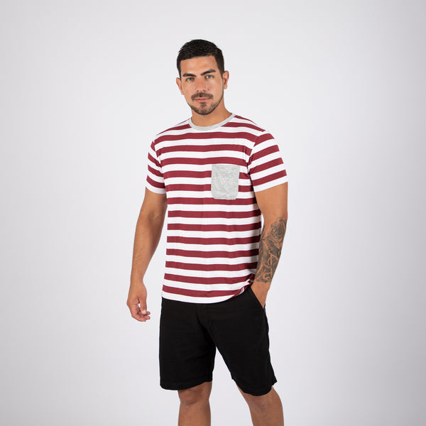 Polo Manga Corta Slim Fit Vino